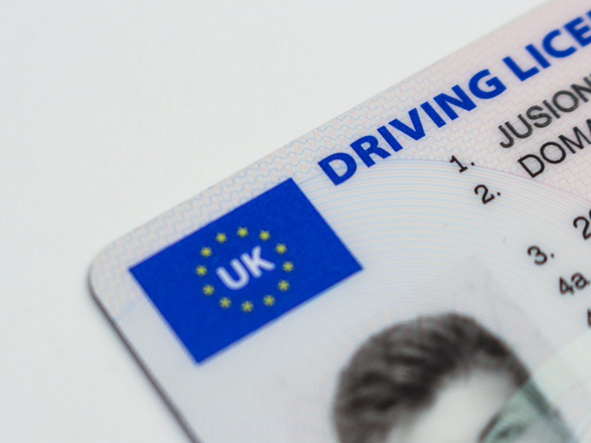 a uk driving licence piture
