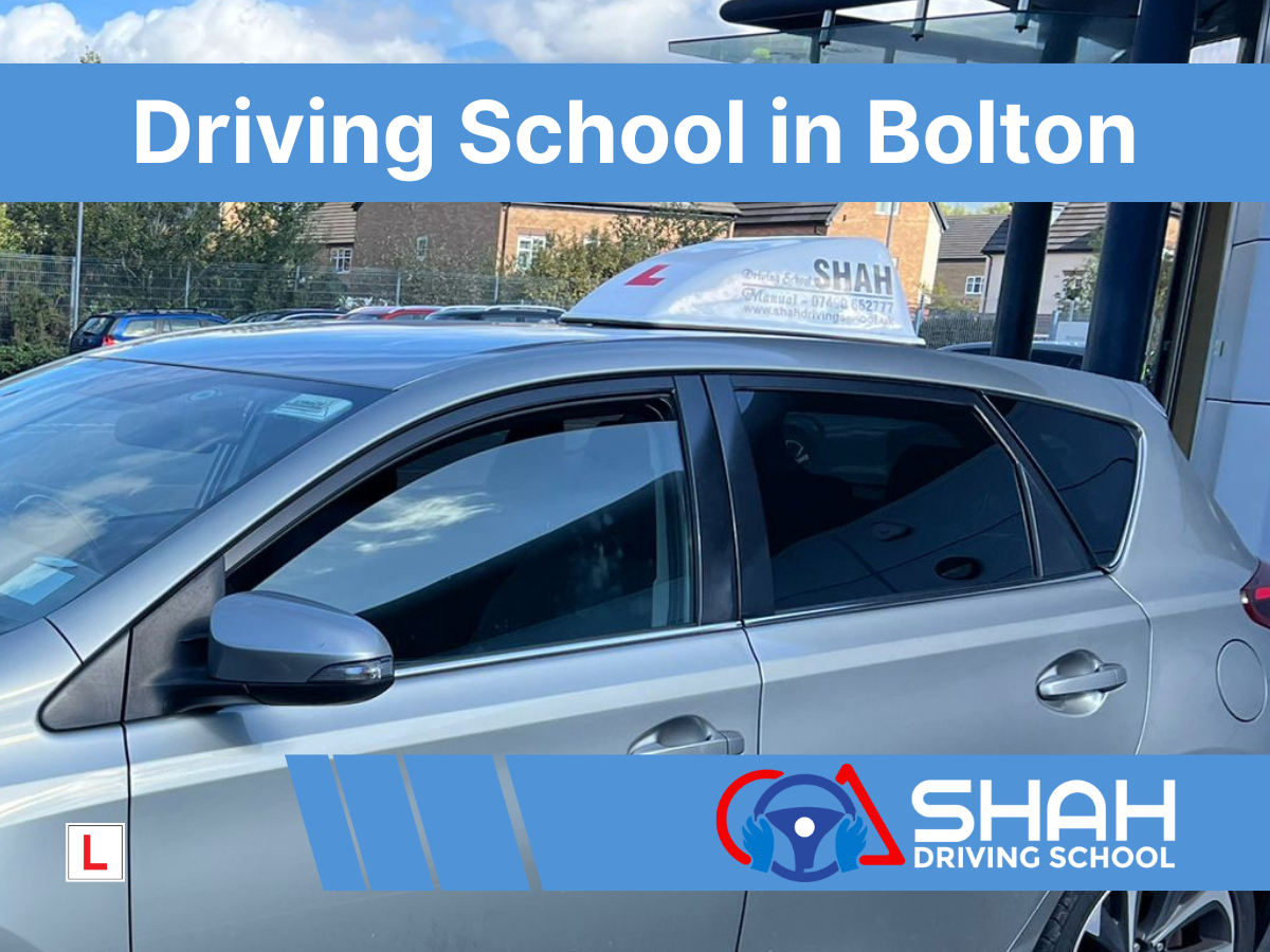 a car of shah driving school in bolton