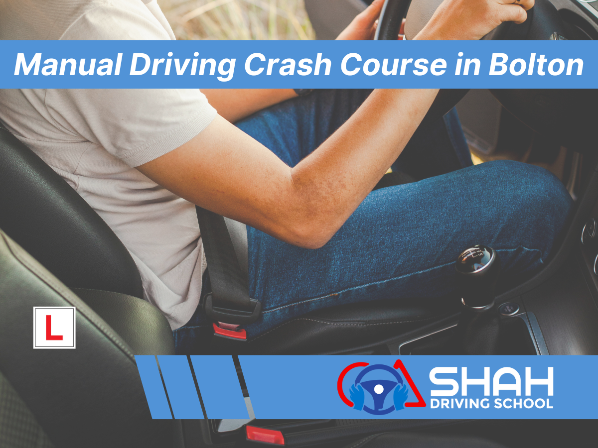 a leaner in manual car of shah driving school