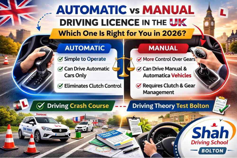 Automatic vs Manual Driving Licence UK