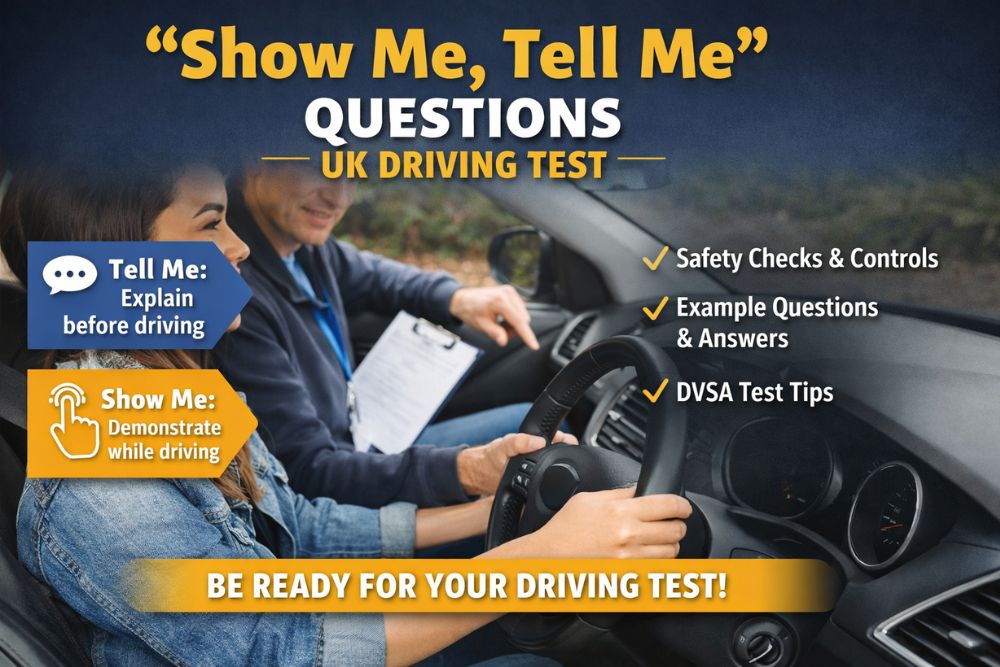 show me tell me questions UK driving test