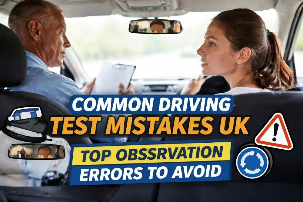 common driving test mistakes UK