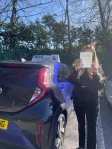 Passed student with shah driving school in bolton